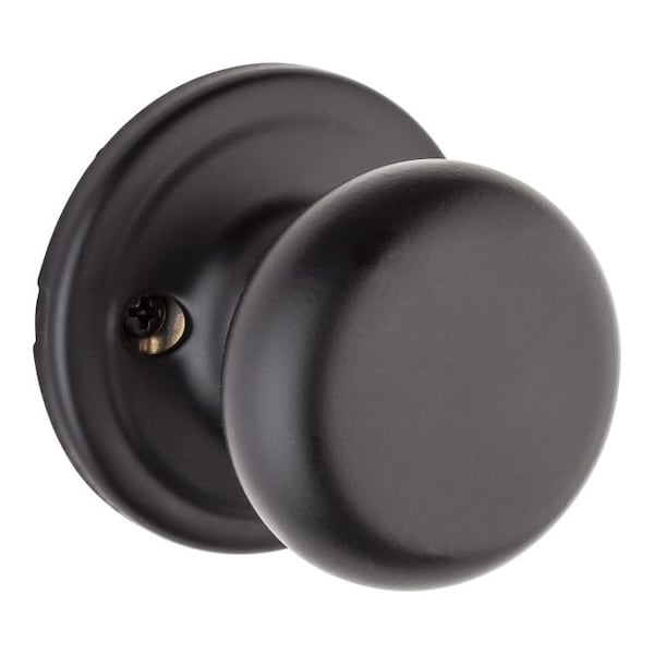 Hancock Knob Interior Dummy Handleset Trim, Iron Black